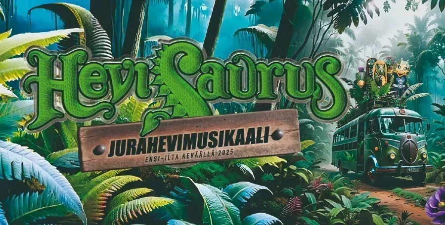 Nevasaurus Hevisaurus Jurahevimusikaali | Peacock-teatteri | Helsinki