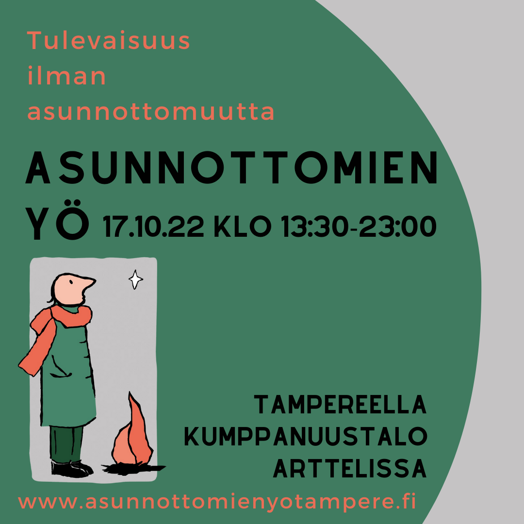 Asunnottomien Yö Tampereella | Mustanlahdenkatu 22, 33210 Tampere | Tampere