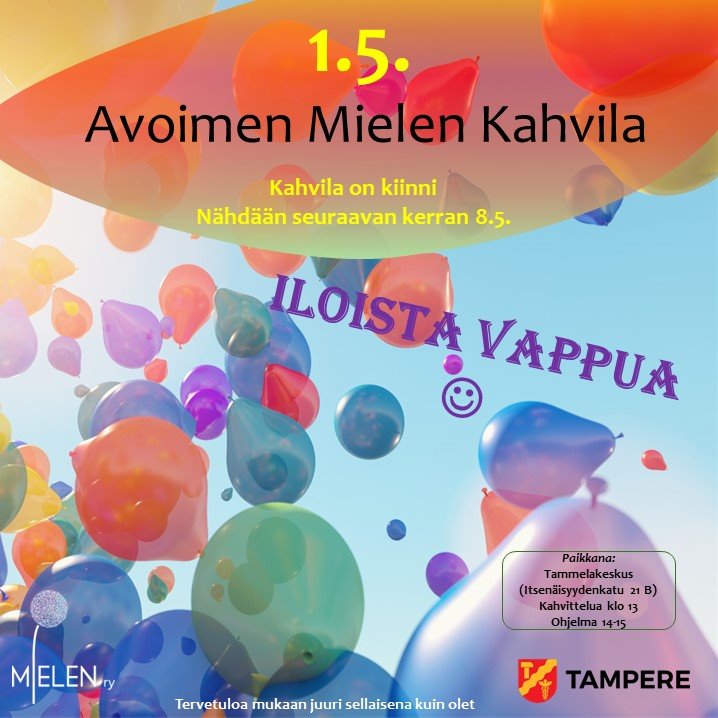 Avoimen Mielen Kahvila | Juhlasali | Tampere